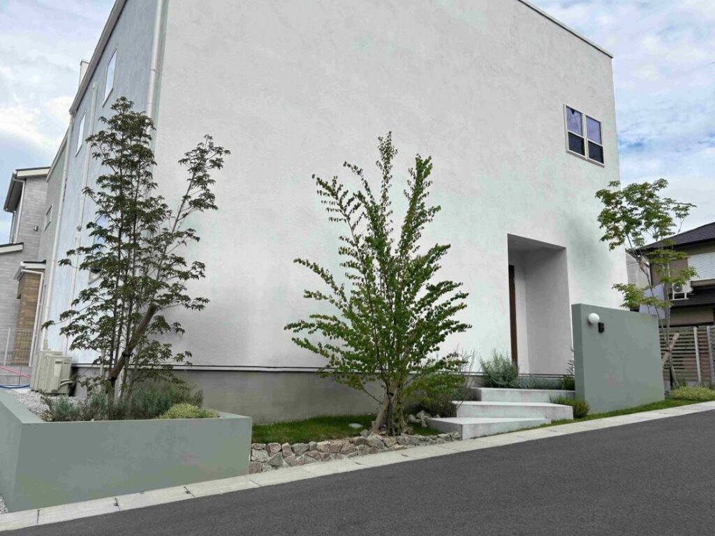 奈良県生駒郡斑鳩町モデルハウス様　新築外構工事