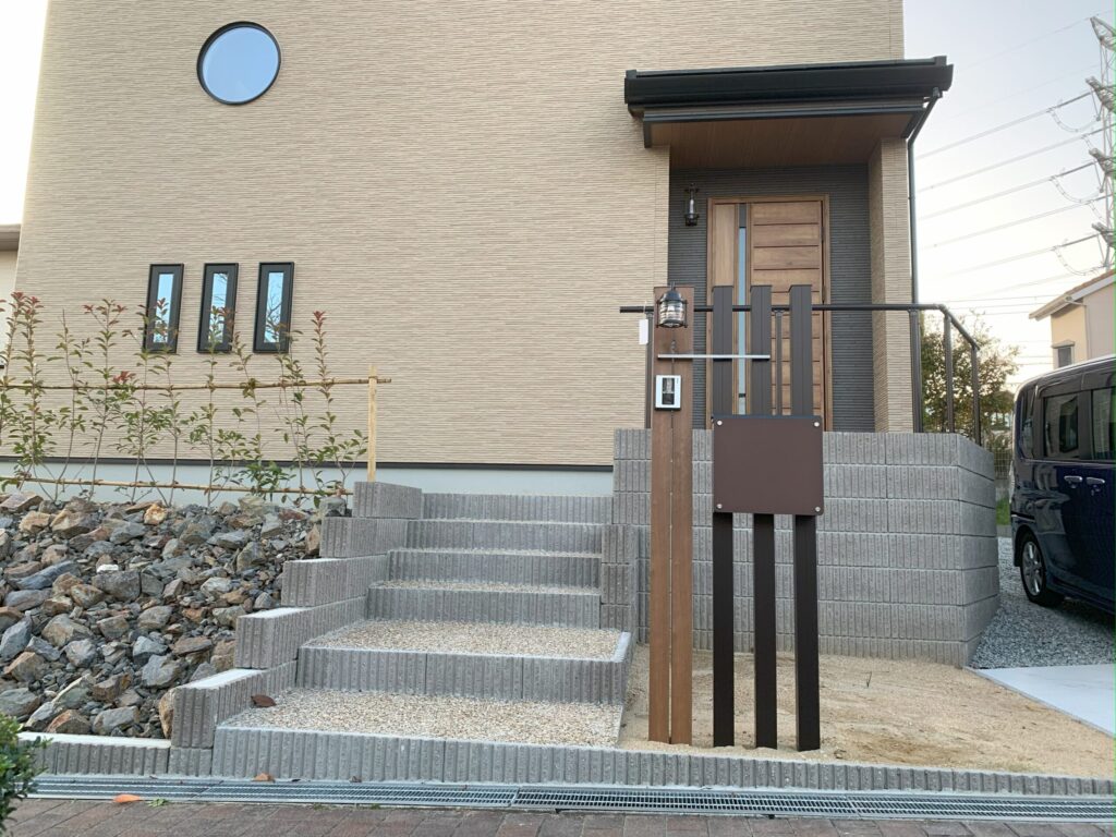 京都府相楽郡精華町光台Ｔ様邸　新築外構工事