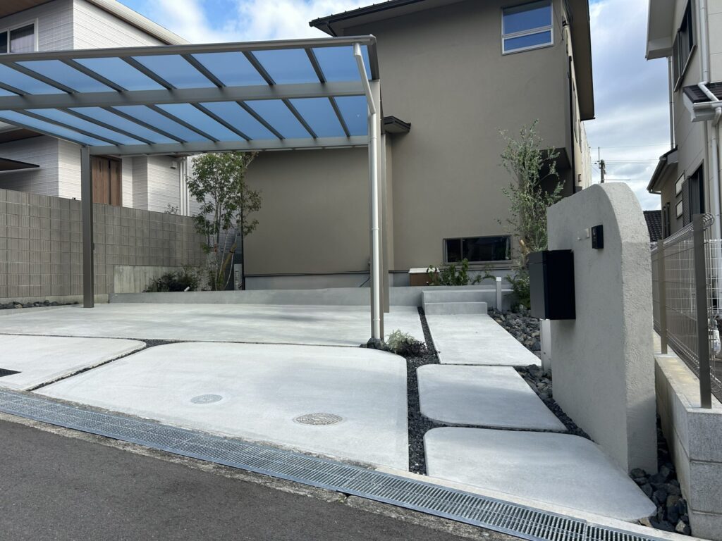 大阪府堺市南区三原台Ｈ様邸　新築外構工事